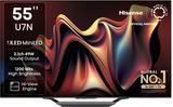 Hisense U7N 139 cm (55 inch) Ultra HD (4K) Mini LED Smart VIDAA TV with 240 Full Array Local Dimming Zones Dolby Vision Atmos 55U7N