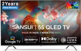 Sansui 140 cm (55 inch) QLED Ultra HD (4K) Smart Google TV IPS Display Zen Panel Dolby Vision & Atmos Filmmaker Mode JSW55GSQLED
