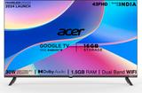 Acer I PRO Series 108 cm (43 inch) Full HD LED Smart Google TV with Android 14 (Black) | 16GB Storage | 30W Dolby Audio AR43FDIGU2841AT