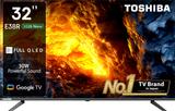 TOSHIBA 32E38RP 80 cm (32 inch) QLED HD Ready Smart Google TV 2025 Edition with 30W Powerful Sound, Dolby Audio, Super Bright Panel 32E38RP