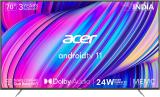 Acer XL Series 178 cm (70 inch) Ultra HD (4K) LED Smart Android TV with Android 11, 24W Dolby Audio, MEMC AR70AR2851UD