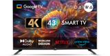Daiwa 109 cm (43 inch) Ultra HD (4K) LED Smart Google TV with Googlecast, Dolby Audio,Kids and Family feature 43G1U