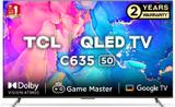 TCL 126 cm (50 inch) QLED Ultra HD (4K) Smart Google TV with Hands-Free Voice Control 50C635