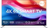 Daiwa 165 cm (65 inch) QLED Ultra HD (4K) Smart WebOS TV with Bezelless design,ThinQ and Audio D65Q2WOS