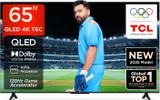 TCL T6C 164 cm (65 inch) QLED Ultra HD (4K) Smart Google TV 2025 Edition with HDR 10+ | Dolby Vision- Atmos 24W |120 Hz Game Accelerator (DLG) | Metallic Bezel-Less 65T6C