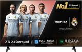 TOSHIBA 139 cm (55 inch) QLED Ultra HD (4K) Smart Google TV With Full Array Local Dimming, 49W Power Bass Woofer and HSR 120 55M550NP