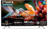 Sansui 165 cm (65 inch) QLED Ultra HD (4K) Smart Google TV IPS Display Zen Panel Dolby Vision & Atmos Filmmaker Mode JSW65GSQLED