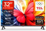 TCL V5C 80 cm (32 inch) QLED Full HD Smart Google TV 2025 Edition with 100% Color Volume Plus | 24W Dolby Audio | Google Assitant | Chromecast built-in | Slim Design 32V5C