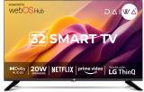 Daiwa 80 cm (32 inch) HD Ready LED Smart WebOS TV 2024 Edition with Bezelless design, LG ThinQ and Dolby Audio D32H3WOS