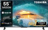 TOSHIBA M550MP 139 cm (55 inch) QLED Ultra HD (4K) Smart Google TV with Full Array Local Dimming, Power Bass woofer, and HSR 120 Mode 55M550MP