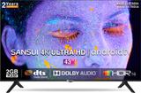 Sansui 109 cm (43 inch) Ultra HD (4K) LED Smart Android TV with Dolby Audio and DTS (Mystique Black) JSW43ASUHD