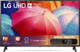 LG UQ7550 108 cm (43 inch) Ultra HD (4K) LED Smart WebOS TV with Alpha5 AI Processor Gen5, AI Sound Pro, AI Super Upscaling, 60 Hz Refresh Rate, Game Optimizer, Magic Remote 43UQ7550PSF