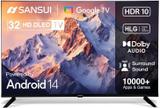 Sansui 80 cm (32 inch) HD Ready LED Smart Google TV with (Android 14)| A+ Grade Panel | Dynamic Color Enhancer| Dolby Audio| Filmmaker Mode | HDR10| 60Hz Refresh Rate LED TV JSW32HG5