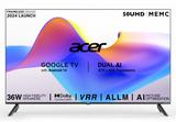 Acer I PRO Series 127 cm (50 inch) Ultra HD (4K) LED Smart Google TV with Android 14 (Black) | MEMC | ALLM | VRR | AI Picture Optimisation | 36W Speakers | Dolby Vision-Atmos AR50UDIGU2875AT