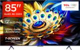 TCL 215 cm (85 inch) QLED Ultra HD (4K) Smart Google TV with T-SCREEN |Dolby Vision-Atmos | Hands-Free Voice Control| 120 Hz game Accelerator 85C655