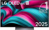 LG LG AI TV OLED evo C5 OLED55C56LA 139 cm (55 inch) OLED Ultra HD (4K) Smart WebOS TV 2025 Edition with Alpha 9 AI Processor 4K Gen8 | AI Picture Pro | Dolby Vision |All-encompassing surround sound with virtual 11.1.2 channels | Dolby Atmos OLED55C56LA