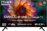 Sansui 109 cm (43 inch) Ultra HD (4K) LED Smart Google TV with Zen Panel Dolby Audio & Filmmaker mode JSW43GSUHD