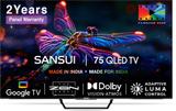 Sansui 190 cm (75 inch) QLED Ultra HD (4K) Smart Google TV Zen Panel Dolby Vision Atmos & Film Maker Mode JSW75GSQLED