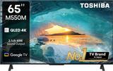 TOSHIBA M550MP 164 cm (65 inch) QLED Ultra HD (4K) Smart Google TV with Full Array Local Dimming, Power Bass woofer, and HSR 120 Mode 65M550MP