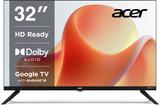 Acer G plus Series 80.01 cm (32 inch) HD Ready LED Smart Google TV with (black) 2024 Model AR32HDGGR2841AD
