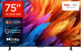 TCL V6B 189 cm (75 inch) Ultra HD (4K) LED Smart Google TV with 24W Audio and Metallic Bezel-Less 75V6B
