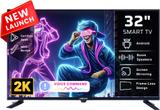 Uniboom Astra 80 cm (32 inch) HD Ready LED Smart Android TV 2025 Edition with Voice Control App | 500+ Movies | 1000+ Certified Apps | Profile Mode| Aura Vision | Mobile Cast 32S-ULT-AED