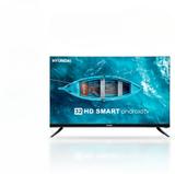 Hyundai HY32AA9HN1A4 80 cm (32 inch) HD Ready LED Smart Android TV 2025 Edition with Android 14 I (1 GB RAM + 8 GB MEMORY) Metallic Bezel Less and Chromecast built-in HY32AA9HN1A4