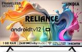 Reliance 81 cm (32 inch) HD Ready LED Smart Android TV with Android 12, 24 W Dolby Audio, Frameless Design RE32MP3972