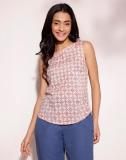 Fabindia Casual Printed Women Beige Top