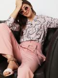 VERO MODA Casual Printed Women Pink Top