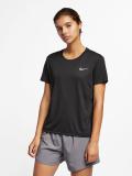 NIKE Casual Solid Women Black Top