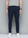 Mast & Harbour Solid Men Blue Track Pants