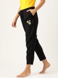 Dressberry Solid Women Black Track Pants