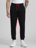 JACK & JONES Colorblock Men Black Track Pants