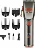 Pick Ur Needs Professional Hair Clipper / Shaver / Trimmer For Men Metal Body With LED Display Trimmer 180 min  Runtime 4 Length Settings (Red)