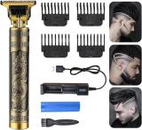 Gridlab Stainless Steel Multifunctional Trimmer Set Durable Lasting Perfect 085 Trimmer 120 min  Runtime 4 Length Settings (Gold)