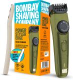 BOMBAY SHAVING COMPANY Flash Charging Men Beard Trimmer with Styling Pen Trimmer 120 min  Runtime 38 Length Settings (Green)