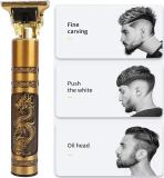 Profiline Waterproof Hair Cutting Machine Rechargeable Barber Electric Hair Clipper Trimmer 60 min  Runtime 4 Length Settings (Gold)