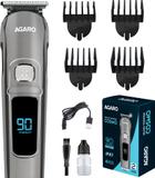 AGARO Cosmo Beard Trimmer For Men, High Precison Trimming, Cordless, Fully Waterproof Trimmer 90 min  Runtime 4 Length Settings (Silver)
