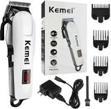 Kemei KM-809A Professional Rechargeable Hair Trimmer Electric Hair Clipper, Razor Trimmer 120 min  Runtime 4 Length Settings (Multicolor)