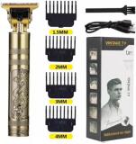 Life Friends Professional Golden t99 Trimmer Haircut Grooming Kit Metal Body Rechargeable Trimmer 45 min  Runtime 4 Length Settings (Gold)