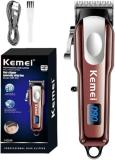 Kemei km-233 specialty strip hair clipper Trimmer 90 min  Runtime 4 Length Settings (Maroon)