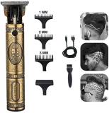 FINARO Professional T99 Maxtop Golden trimmer ,clipper shaver ,Beard Hair Trimmer M46 Trimmer 90 min  Runtime 3 Length Settings (Gold)