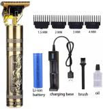 BIY ENTERPRISE Professional Beard, Head and Body Hair Golden Shaver Trimmer Men Trimmer 120 min  Runtime 4 Length Settings (Gold)