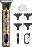 kenji Professional Golden t99 Trimmer Haircut Grooming Kit Metal Body Rechargeable 28 Trimmer 180 min  Runtime 4 Length Settings (Gold)