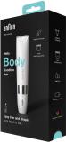 Braun Body Mini Trimmer BS1000, Electric Body Hair Removal for Men & Women Trimmer 60 min  Runtime 1 Length Settings (White)