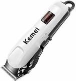 Kemei Km-809 A Rechargeable Cum Electric Hair Clipper Gromming Set For Men, Women Grooming Kit 120 min  Runtime 4 Length Settings (White)