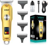 VGR V 290 Professional Digital Display Hair Clipper for Men Women Trimmer 120 min  Runtime 3 Length Settings (Gold)