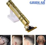 Gridlab Electric Hair Trimmer Cutter Beard & Head Hair Shaving Finishing Cutting Machine Trimmer 120 min  Runtime 4 Length Settings (Gold)