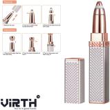 Virth Eyebrow Trimmer Eyebrow Razor Tool For Face Lips Nose Facial Hair Removal Trimmer 45 min  Runtime 1 Length Settings (Multicolor)